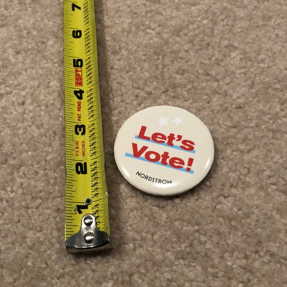 1 new Nordstrom “Lets Vote” button pin